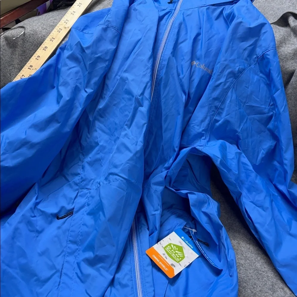 Columbia Omni Shield Advanced Repellency Switchback IV harbor blue jacket 3x